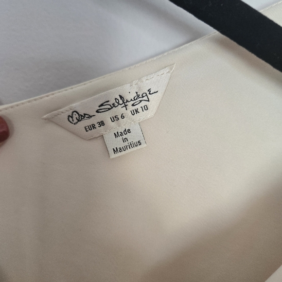 Miss Selfridge Cream One shoulder Bodysuit - Picture 2 of 3